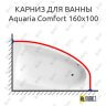 Карниз для ванны Excellent Aquaria Comfort 160х100 (Усиленный 25 мм) MrKARNIZ фото 1