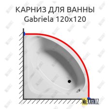 Карниз для ванны Riho Gabriela 120х120 Усиленный 20 мм MrKARNIZ