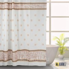 Штора для ванной Rome бежевая