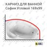 Карниз для ванны Radomir София Угловой 169х99 (Усиленный 25 мм) MrKARNIZ фото 1