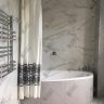 Карниз для ванной Угловой Асимметричный Дуга 140х90 (Усиленный 20 мм) фото 19