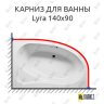 Карниз для ванны Riho Lyra 140х90 (Усиленный 25 мм) MrKARNIZ фото 1