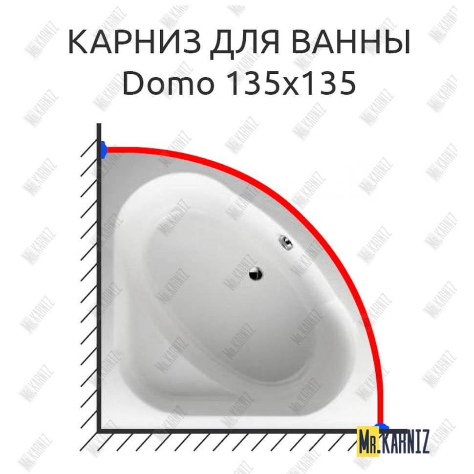 Карниз для ванны Jacob Delafon Domo 135х135 (Усиленный 25 мм) MrKARNIZ