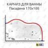 Карниз для ванны Radomir Пасадена 170х100 (Усиленный 25 мм) MrKARNIZ фото 1