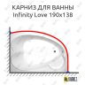 Карниз для ванны THERMOLUX INFINITY Love 190х138 (Усиленный 25 мм) MrKARNIZ фото 1
