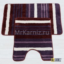 Комплект ковриков для ванной и туалета Найс 25 фиолетовый