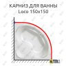 Карниз для ванны Kolpa-San Loco 150х150 (Усиленный 25 мм) MrKARNIZ фото 1