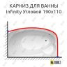 Карниз для ванны THERMOLUX INFINITY Угловой 190х110 (Усиленный 25 мм) MrKARNIZ фото 1