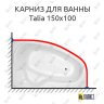 Карниз для ванны THERMOLUX TALIA 150х100 (Усиленный 25 мм) MrKARNIZ фото 1