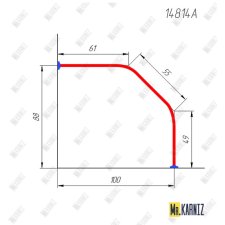 14814A Карниз по чертежу 95*90