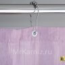 Штора для ванной Двухслойная Органза розовая фото 4