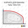 Карниз для ванны THERMOLUX TALIA 160х105 Усиленный 20 мм MrKARNIZ фото 1
