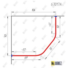 67017A Карниз по чертежу