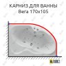 Карниз для ванны Aquatek Вега 170х105 Усиленный 20 мм MrKARNIZ фото 1