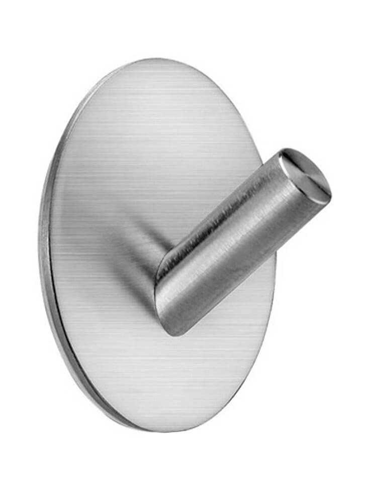 Настенные крючки для ванной и кухни для полотенец У-образные круг хром 1 шт