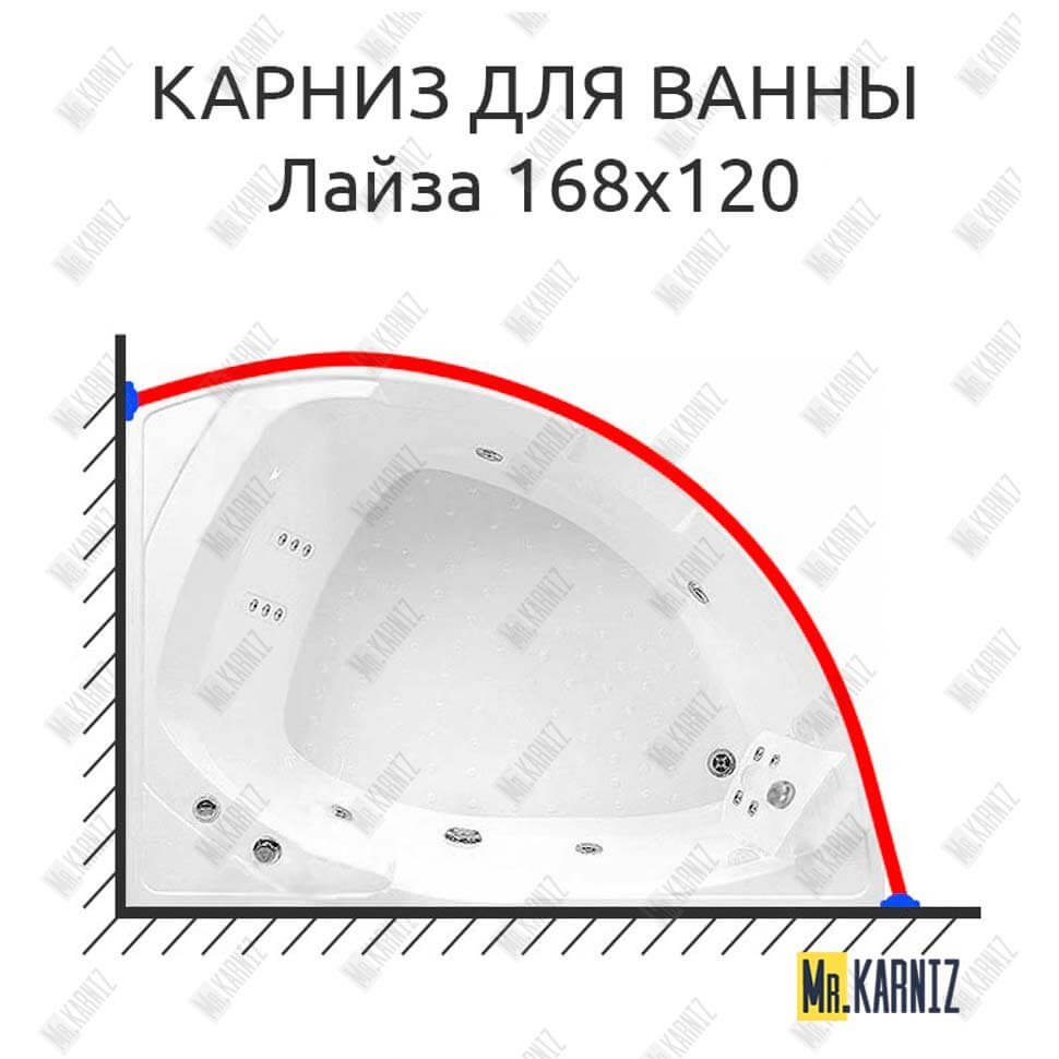 Карниз для ванны Radomir Лайза 168х120 Усиленный 20 мм MrKARNIZ Карниз для ванны Radomir Лайза 168х120 Усиленный 20 мм MrKARNIZ
